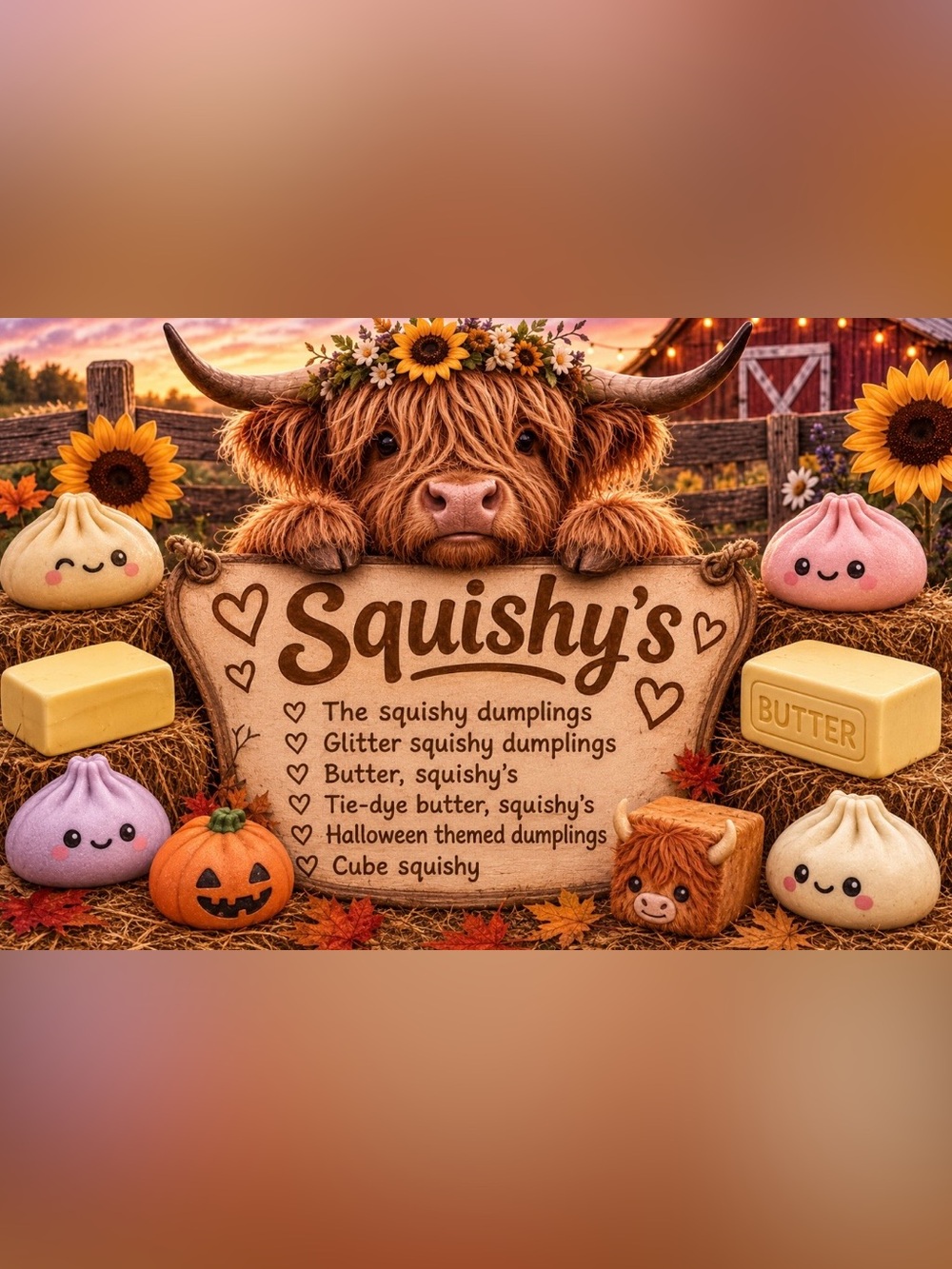 SQUISHY ITEMS 🐮 🎃 🧈 🧊🥟